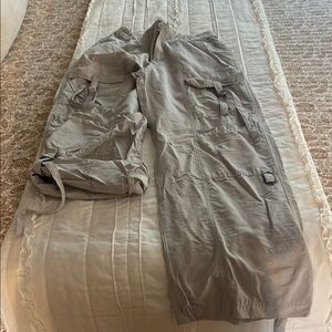 Aeropostale Gray Cargo Pants Lightweight Casual